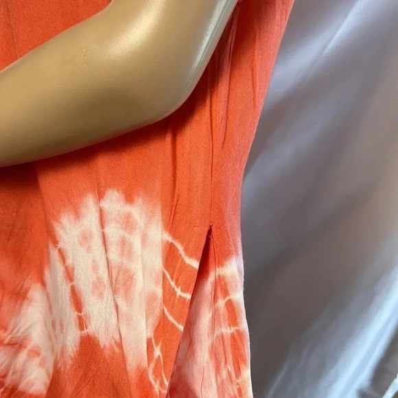 ISLAND Beach Y2K, NWT,tie dye tunic,pockets,embroidery, hanky,coastal,resortwear - Picture 5 of 11